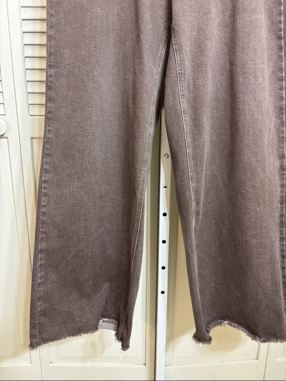 Judy Blue Brown Retro Wide Leg Jeans Size 14W - Picture 4 of 15